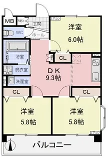 ラ・ブリエ【2階】の間取り
