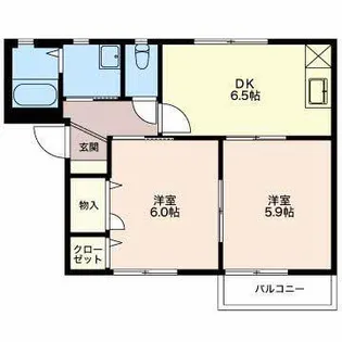 シャーメゾン ベルドミール【1階】の間取り