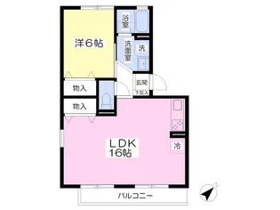 Rice Island Village A【1階】の間取り