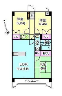 鶴羽ビル【10階】の間取り