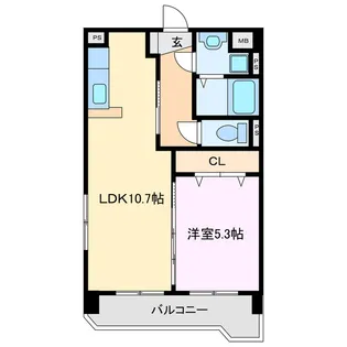 平田パークヒルズ グッドスリー【5階】の間取り