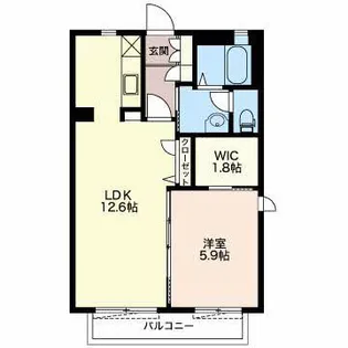シャーメゾン ラフィネ【1階】の間取り
