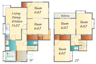 広島県廿日市市地御前北2【一戸建】の間取り