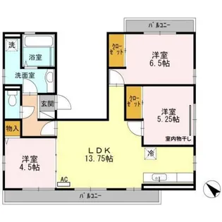 エトワール 壱番館【2階】の間取り