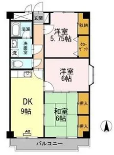 ラヴィニール兵庫【2階】の間取り