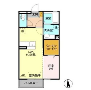 長野県長野市大字高田【アパート】の間取り