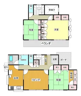 埼玉県熊谷市善ヶ島【一戸建】の間取り