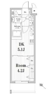 東京都新宿区市谷鷹匠町【マンション】の間取り