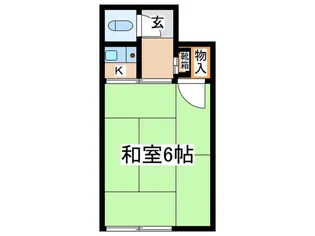 岩崎荘B棟【1階】の間取り