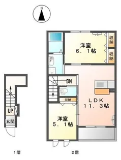 グランフェリシア【2階】の間取り