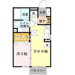 サンクレール志紀【1階】の間取り