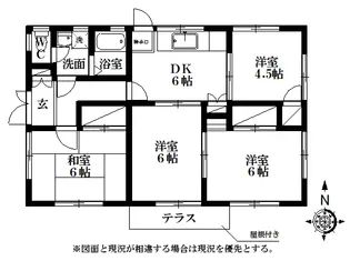 静岡県浜松市中央区和合町【一戸建】の間取り