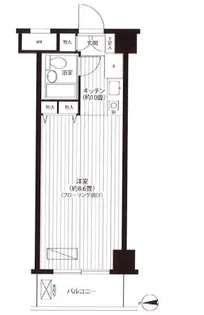 コスモリード蒲田【1階】の間取り