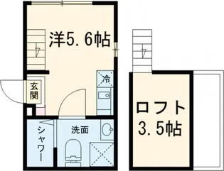 テラス金町【2階】の間取り