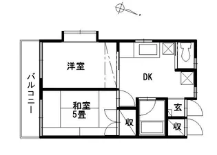 笹下ハイツ【2階】の間取り