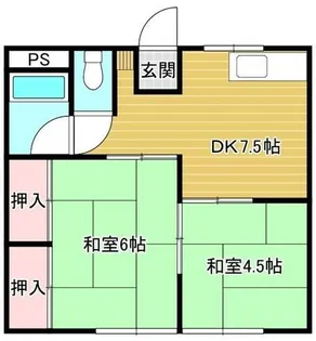 秋本コーポ【1階】の間取り