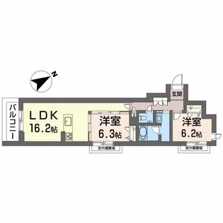ラウンドアバウト安城【2階】の間取り