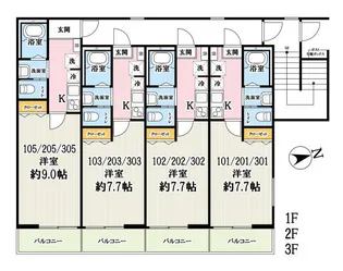 埼玉県さいたま市西区西大宮3【アパート】の間取り