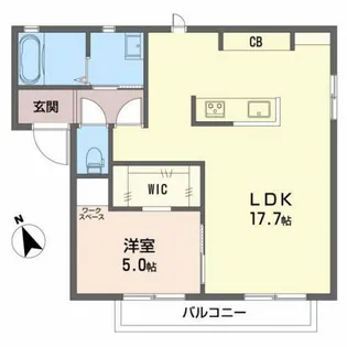 エスペランサI【2階】の間取り