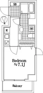 アプレシティ三ノ輪【5階】の間取り