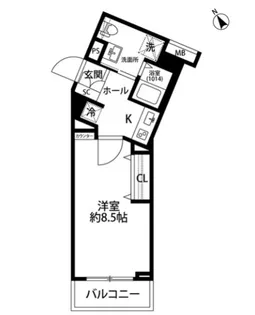東京都目黒区中央町1【マンション】の間取り