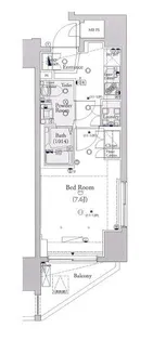 ヴォーガコルテ浅草橋II【5階】の間取り