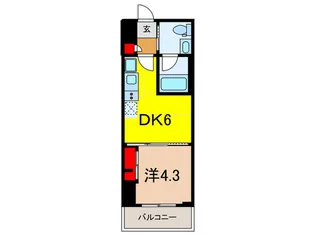 グランパセオ銀座築地【8階】の間取り