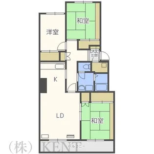 テレパレス西町II【2階】の間取り