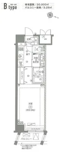 ZOOM北千住【3階】の間取り