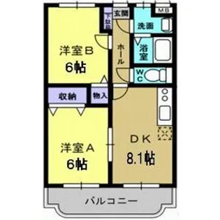 Y.Mジェイド【4階】の間取り