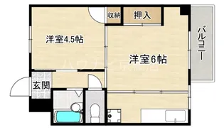 大阪府大阪市城東区蒲生2【マンション】の間取り
