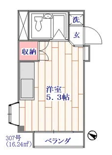 パレス調布ヶ丘【3階】の間取り