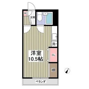 ヨウラク幸塚【1階】の間取り