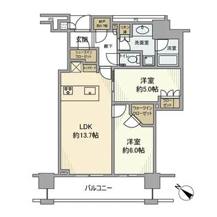 Brillia THE TOWER TOKYO YAESU AVENU【3階】の間取り