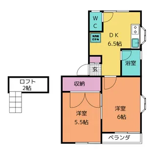 アルファ下愛子一番館【1階】の間取り