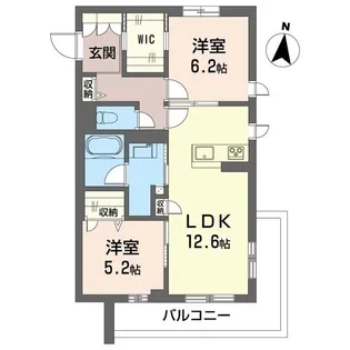 プレディーナ武蔵浦和【3階】の間取り