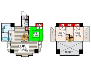 pureza M【4階】の間取り