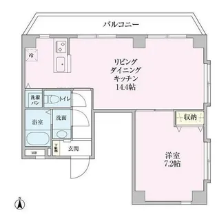 リンクフィールド中野【6階】の間取り