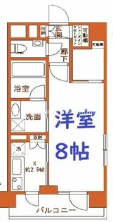 デュオステージ横濱赤門通り【3階】の間取り