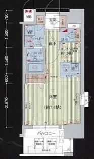 プレサンス名古屋STATIONビーフレックス【8階】の間取り