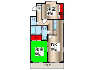 リバ-ハイツ【2階】の間取り
