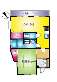 パル三郷【2階】の間取り