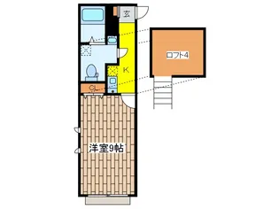 カトルセゾン調布【2階】の間取り
