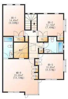 東京都世田谷区奥沢6【一戸建】の間取り