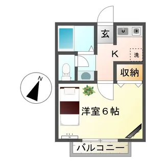 カーサ・カナン【1階】の間取り