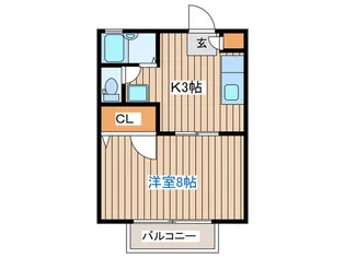 グレイスコートK【2階】の間取り