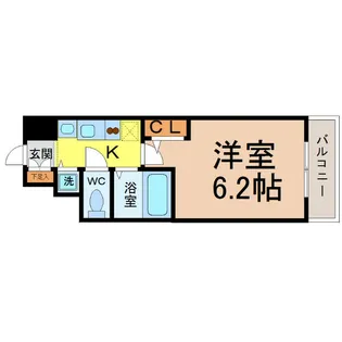 プレサンス名古屋STATIONビジュ【8階】の間取り