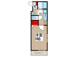 メゾンポラリス【1階】の間取り