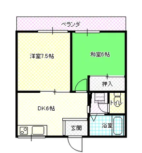 メゾンマキ【2階】の間取り