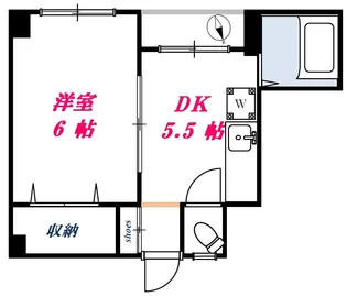 第一益戸ビル【3階】の間取り